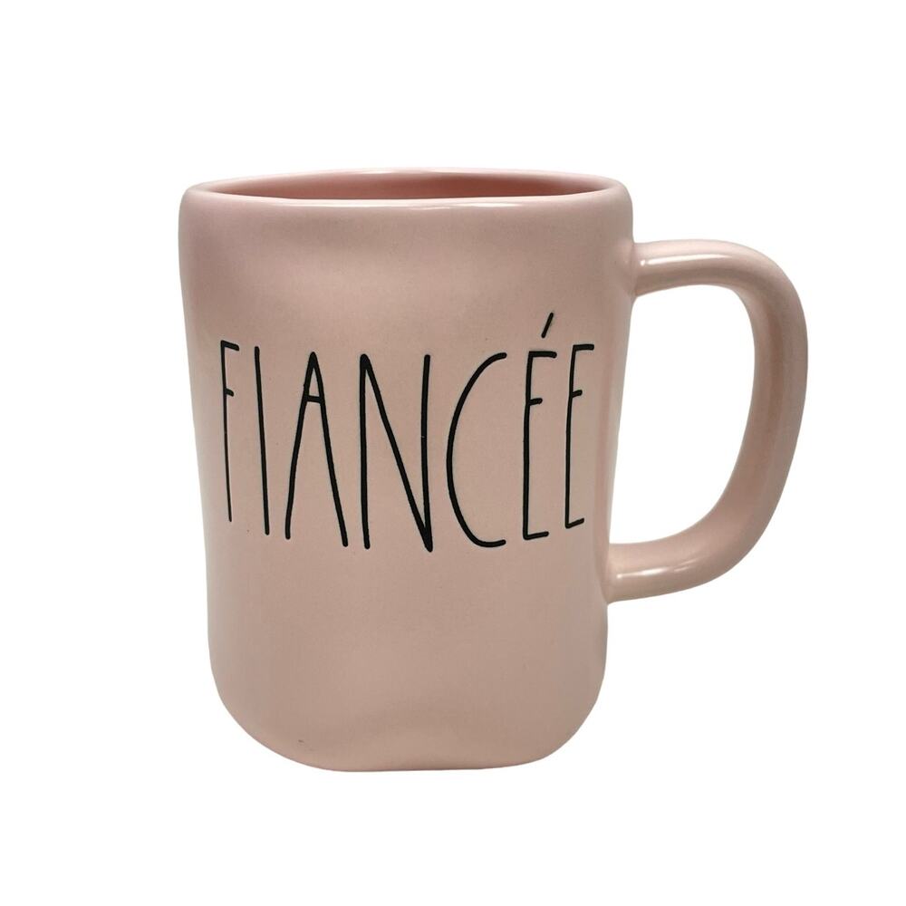 Rae Dunn | FIANCEE Pink Ceramic Artisan Collection by Magenta Mug Collectible